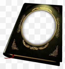 Transparent Black And Gold Book Frame Gallery Png