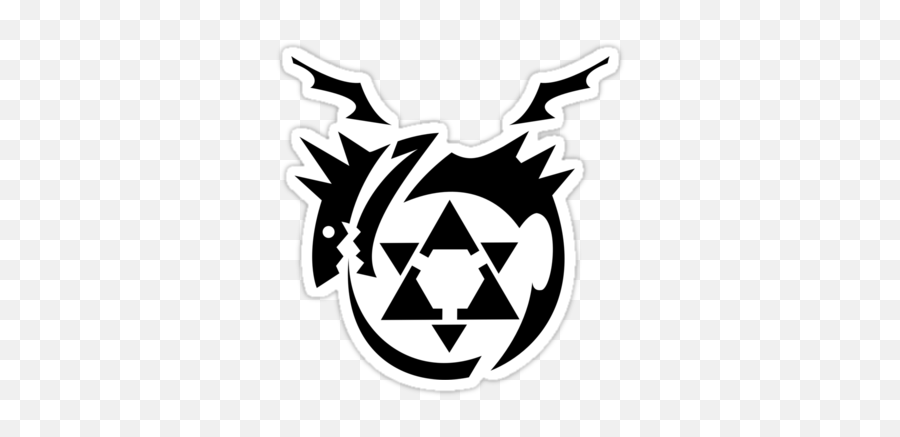 Black Homunculus Symbol Fullmetal Alchemist Stickers - Full Fullmetal Alchemist Symbol Png,Fullmetal Alchemist Png