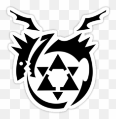 Black Homunculus Symbol Fullmetal Alchemist Stickers - Full Fullmetal Alchemist Symbol Png,Fullmetal Alchemist Png