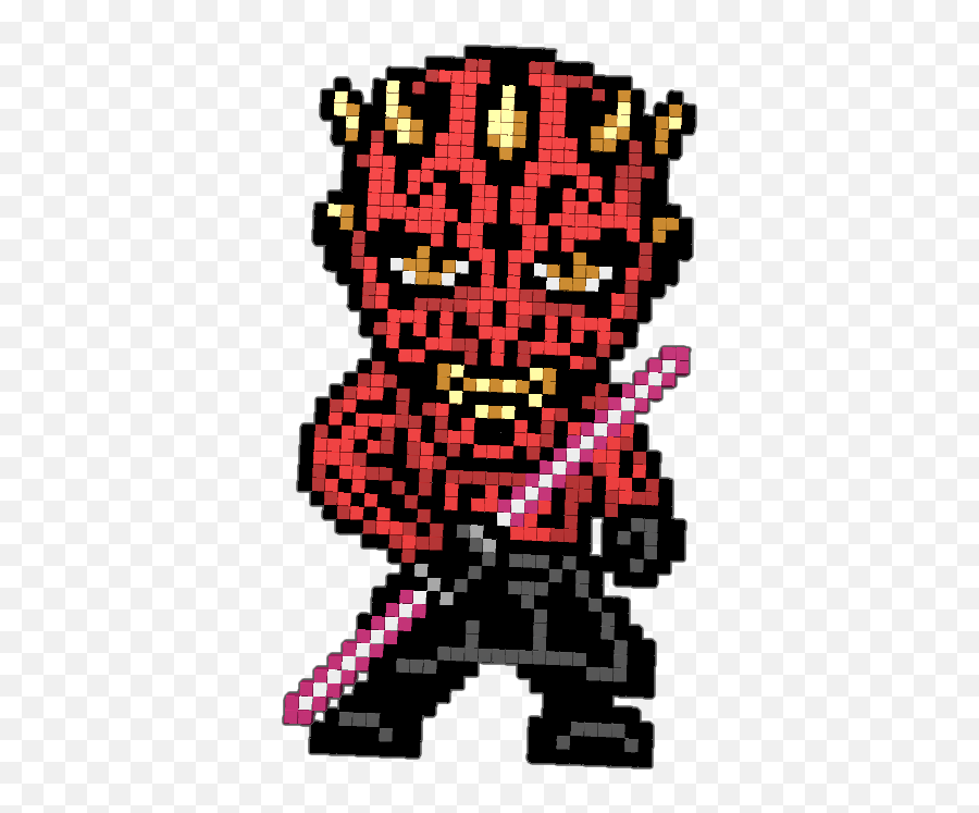 Darth Maul From Star Wars Clipart - Full Size Clipart Darth Maul Pixel Art Png,Darth Maul Png