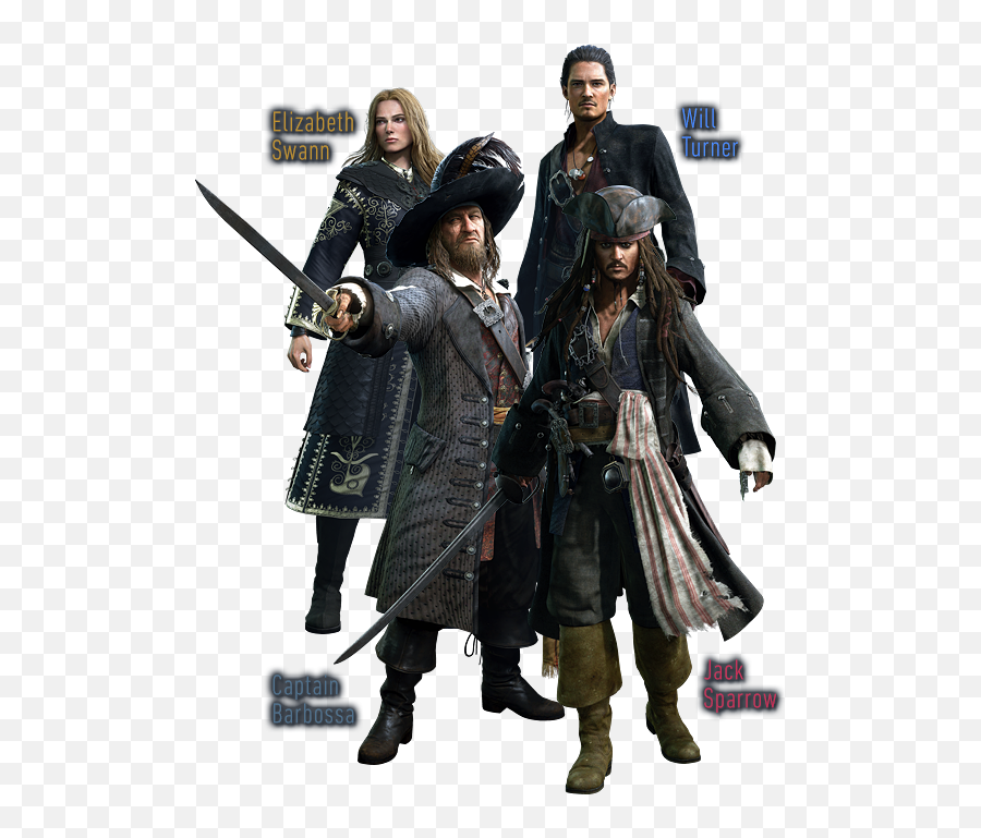 Pirates Of The Caribbean Characters - Kingdom Hearts 3 Pirates Of The Caribbean Rendering Png,Kingdom Hearts 3 Png