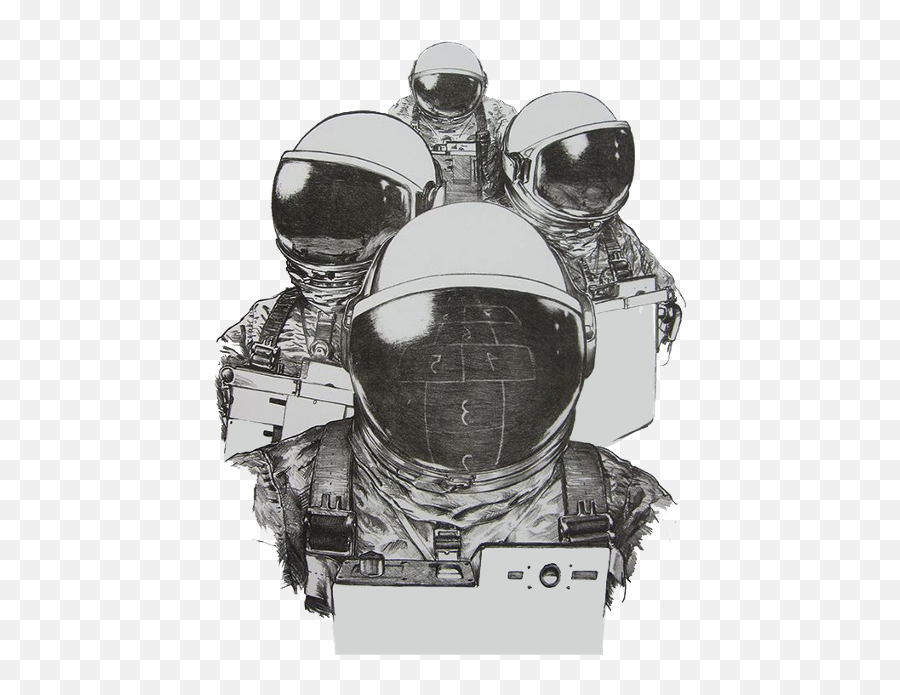 Download Aesthetic Astronaut Lockscreen - Full Size Png Astronaut Art Png,Astronaut Helmet Png