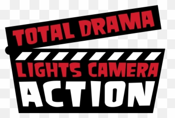 Total Drama World Tour Logo Clipart - Lights Camera Action png