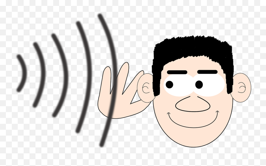 Listening Ear Png Clipart - Clipart Ear Sound,Listening Png