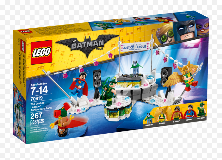 70919 The Justice League Anniversary Party - Brickipedia Lego Batman Movie Justice League Party Set Png,Justice League Png