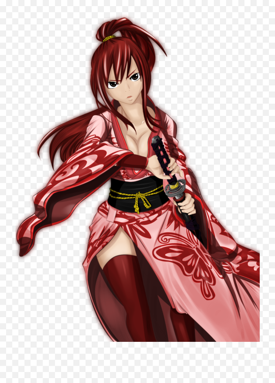 Fairy Tail Erza Kimono Png - Erza Scarlet Wallpaper Android,Erza Scarlet Png