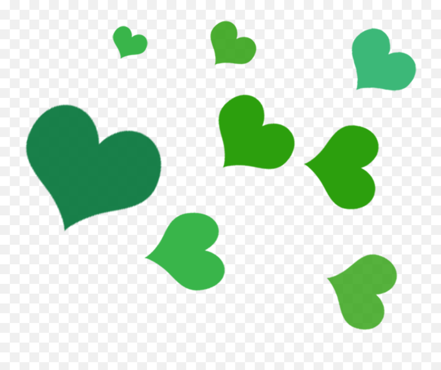 Leaf Green Heart Clip Art - Green Heart Clipart Png,Green Heart Png