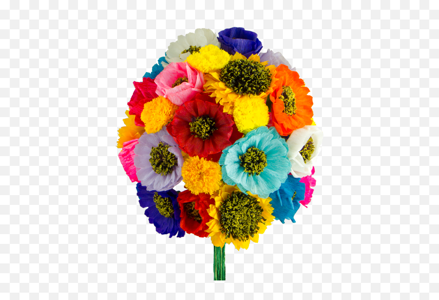 Download Mexican Paper Flowers - Traditional Mexican Paper Flowers Png,Mexican Flowers Png