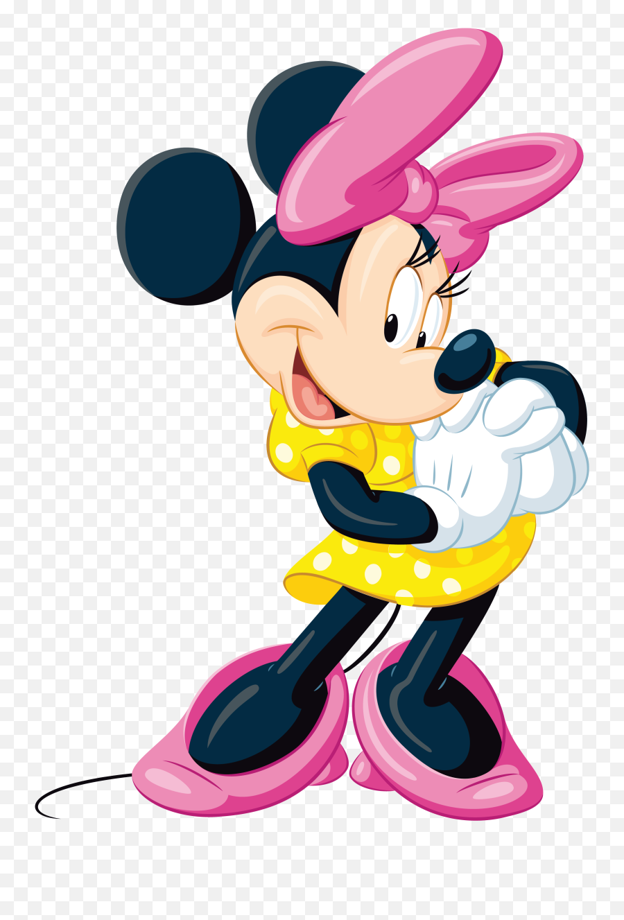 Cartoon Png Images - Minnie Mouse Yellow Dress,Cartoon Kids Png