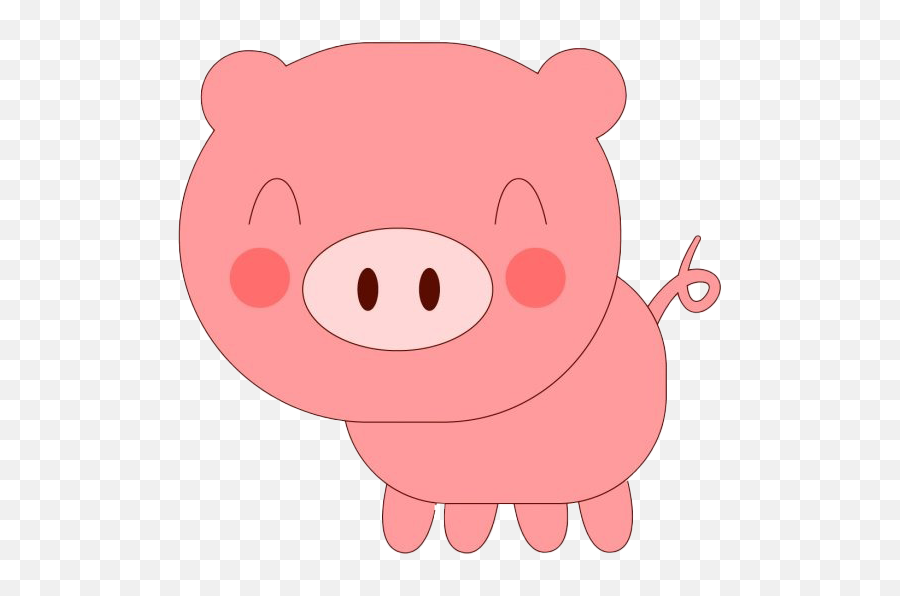 Cute Pig Transparent Background Png - Cartoon Cute Pig Clipart,Pig Transparent Background