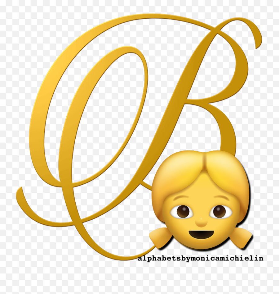 Monica Michielin Alfabetos Blonde Girl Emoticon Emoji - Rosa Vermelha Png Fundo Transparente,Girl Emoji Png