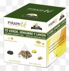 Download Hd Piramité Té Verde Ginger 1881247 - Png Images Box,Ginger Png