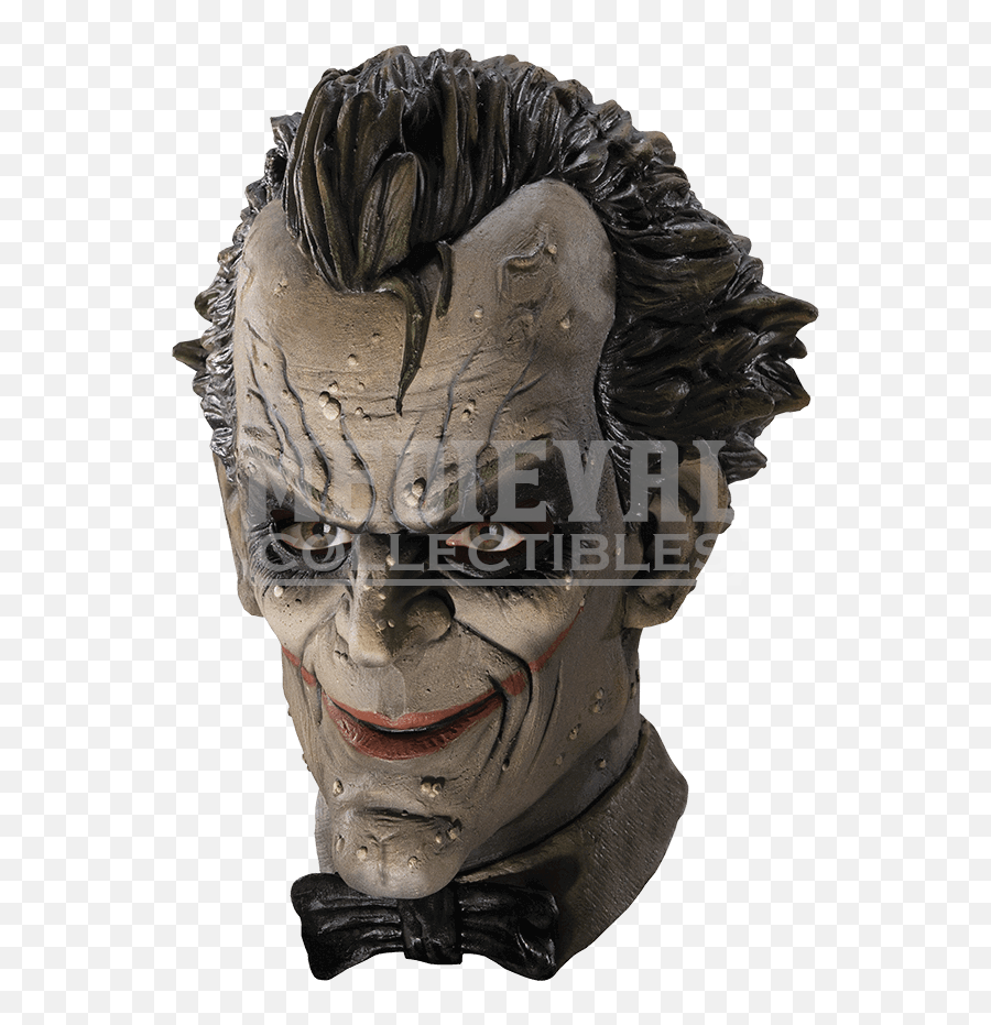 Download Arkham Joker Deluxe Vinyl Mask - Joker Arkham Mask Arkham City Joker Mask Png,Joker Mask Png