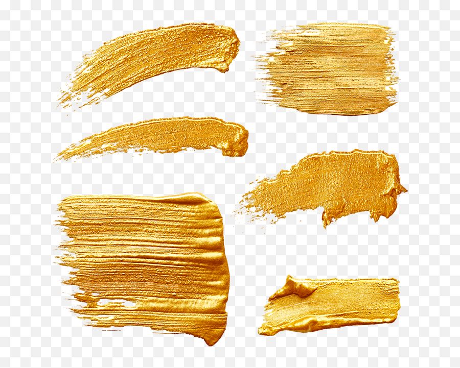 Gold Paint Strokes Thick - Thick Paint Brush Stroke Png,Gold Paint Png