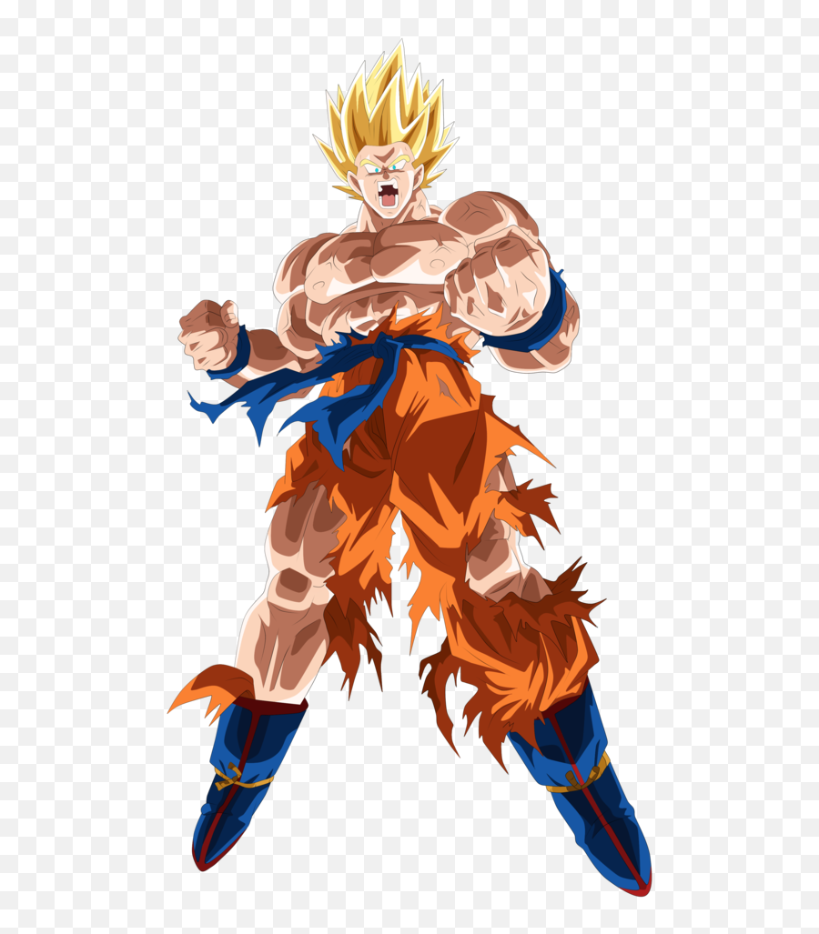 Download Hd Goku Ssj Namek By - Goku Namek Saga Render Png,Super Saiyan Goku Png