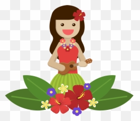 Hawaii Island Girl - Hawaiian Icon Png 2752x2368 Png Girl With Island Cartoon,Hawaiian Png