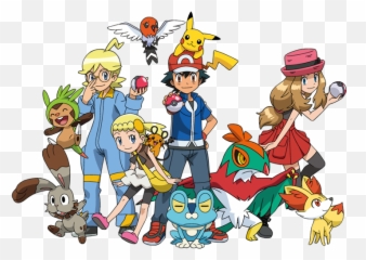 Download Pokemon Xy Na Netflix Png Image With No - Ash Pokemon In And Y