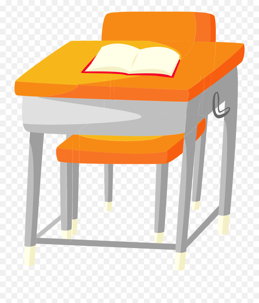 School Desk And Chair Clipart Free Download Transparent - Furniture Style Png,School Chair Png