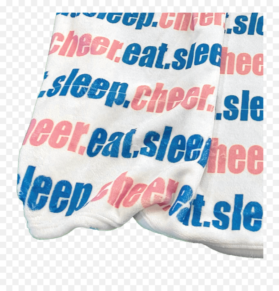 Eat Sleep Cheer Blanket U2014 Innovative Spiritwear - Celadon Png,Sleep Png