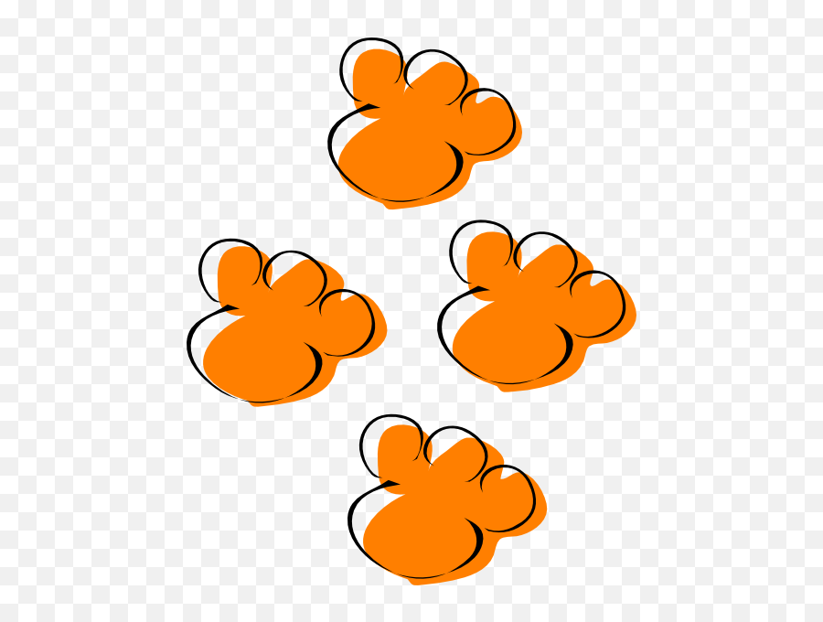 Download Clemson Tiger Paw - Clip Art Png Image With No Clemson University,Tiger Paw Png