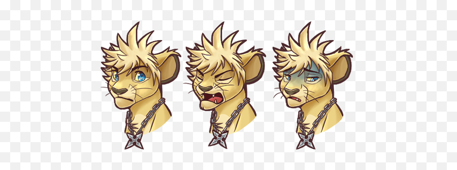 H2fm Lion Roxas Hud Ui U2014 Weasyl - Fictional Character Png,Roxas Png