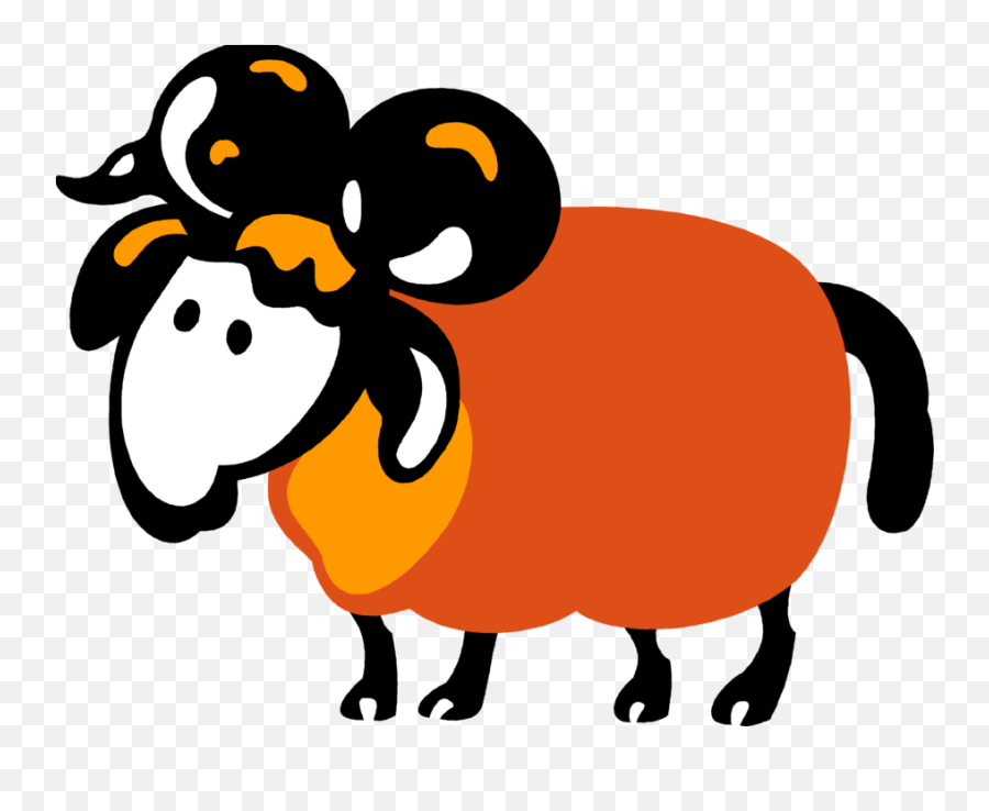 Vector Illustration Of Mountain Goat Ram With Horns - Animal Figure Png,Goat Horns Png