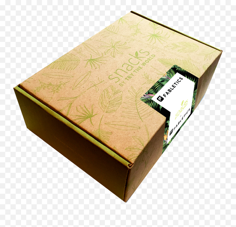 Snacks Partnered With Fabletics Try The World - Cardboard Packaging Png,Fabletics Logo