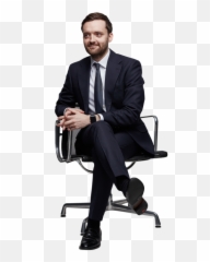 Man Chair In Office Png - Sitting,Office People Png