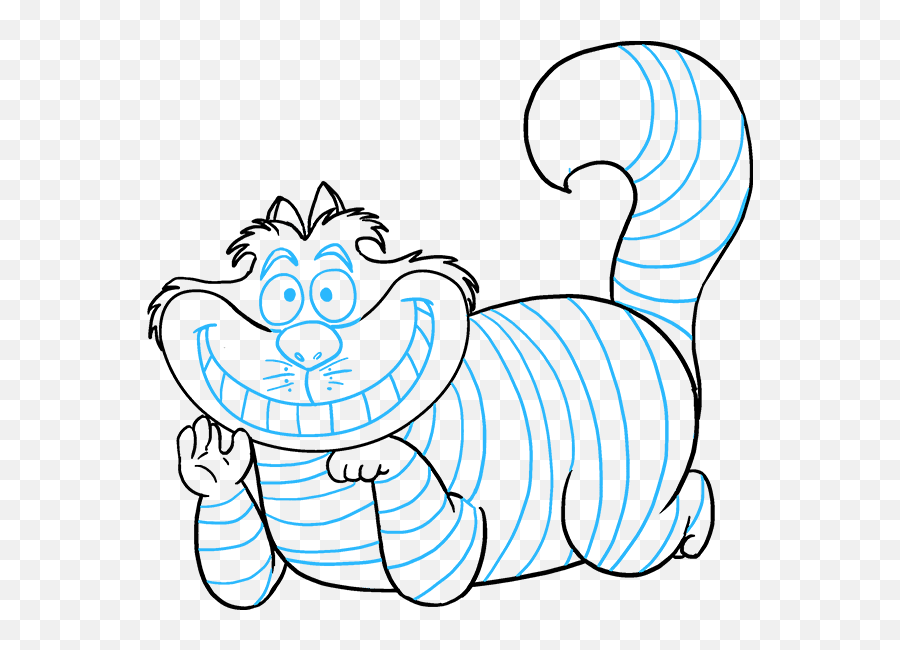 How To Draw The Cheshire Cat - Draw The Cheshire Cat Png,Cheshire Cat Smile Png