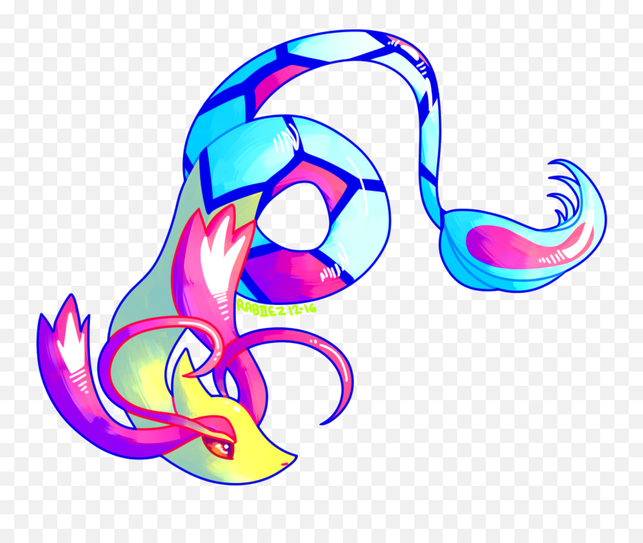 Milotic Redraw - Artistic Png,Milotic Png