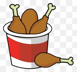 Meat Clipart Fry Chicken Transparent Free - Cartoon Fried Chicken Png,Fried Chicken Transparent