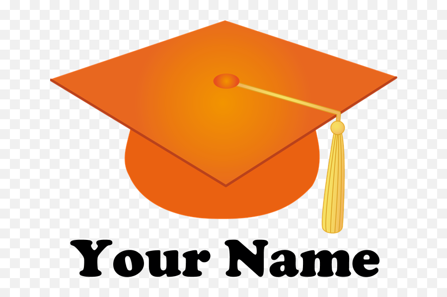Graduation Cap Picture Free Download - Graduation Cap Clip Art Orange Png,Graduation Cap Png