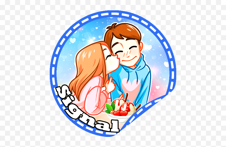 Stickers For Signal - Telegram Stickers Love Story Png,Fimbo Icon Pack For Android