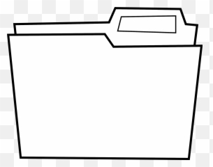 Folder Clipart - Suggest Dossier Black And White png