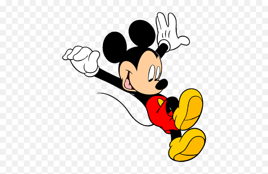 Mickey Mouse Jumping Clipart - Mickey Mouse Looking Down Png,Peeking Png