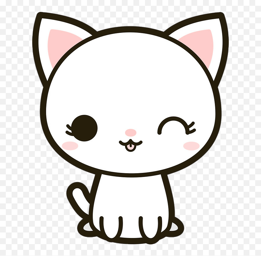 Pink Girls Kawaii Cute Tumblr Dreams Sadness Sad - Cute Easy Cat Drawing Png,Sad Cat Png