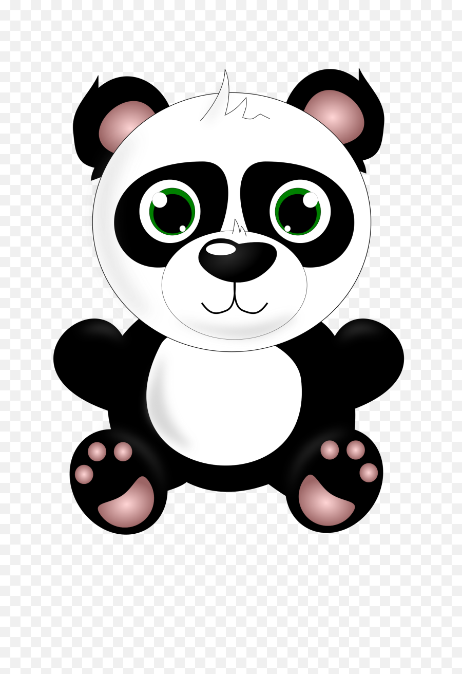 Clip Art Baby - Cute Panda Vector Png,Cute Panda Png