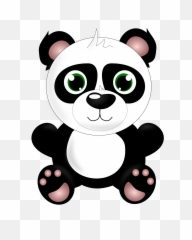 Clip Art Baby - Cute Panda Vector Png,Cute Panda Png