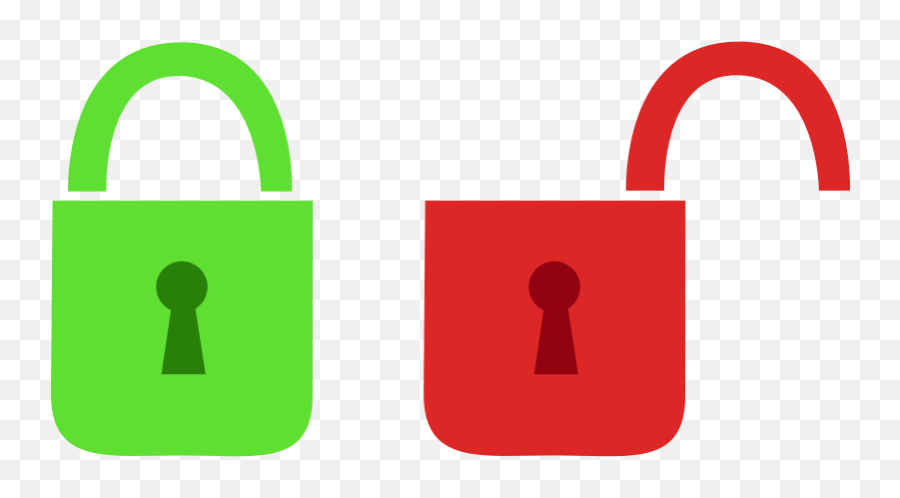 Open And Closed Lock - Openclipart Open Close Lock Icon Png,Lock Icon Png Transparent