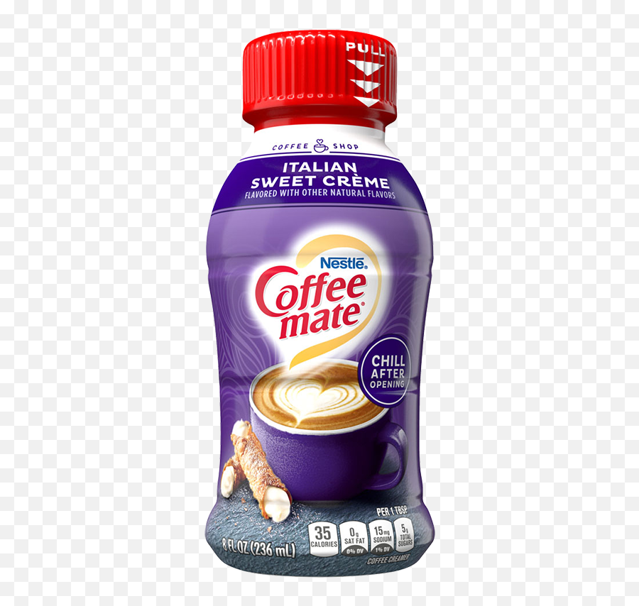 Italian Sweet Crème Flavored Coffee Creamer 8oz Official - Coffee Mate Sweet Cream Png,Keurig 8 Oz Icon