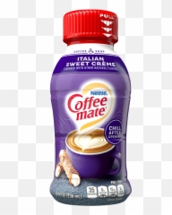 Italian Sweet Crème Flavored Coffee Creamer 8oz Official - Mate png