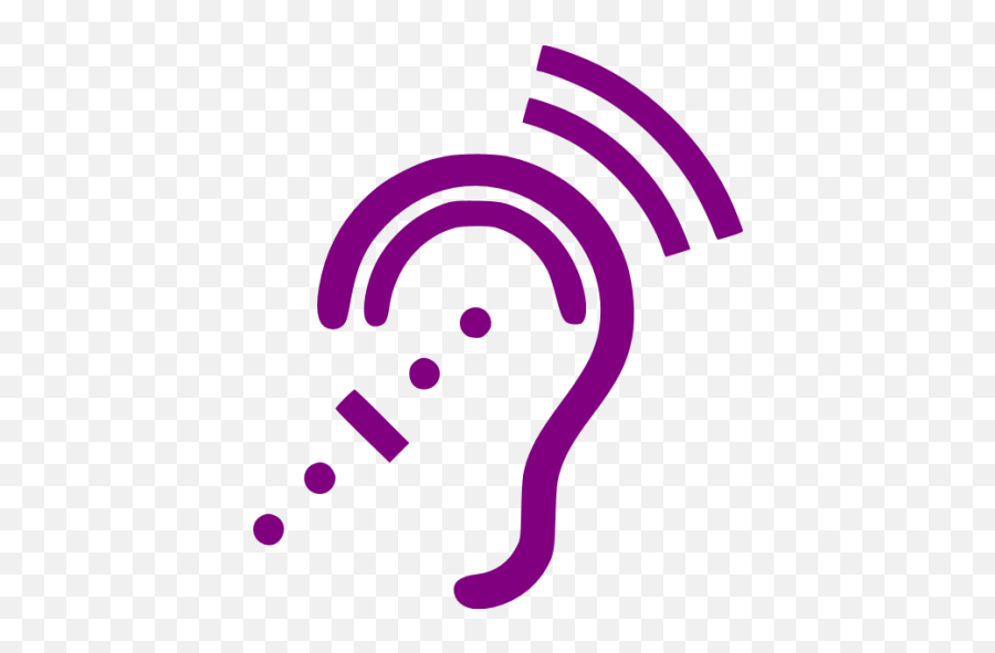 Purple Assistive Listening System Icon - Free Purple Assistive Listening Icon Png,System Icon Png