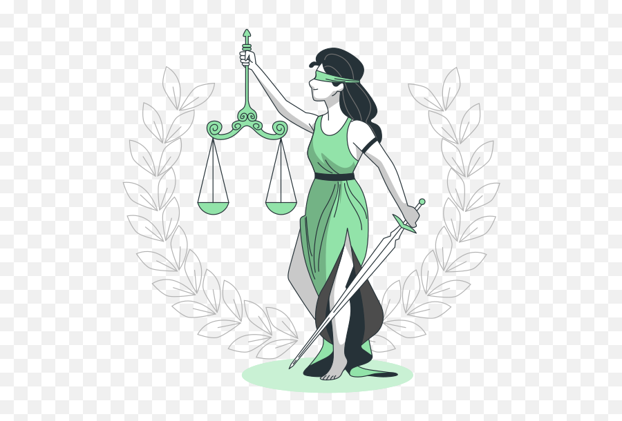 Justice Customizable Semi Flat Illustrations Pana Style - Justice Et Philosophie Png,Lady Justice Icon