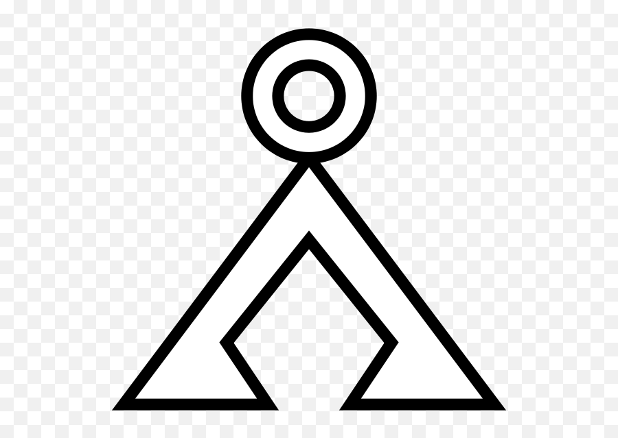 Filestargate - Earthglyphsvg Glyphs Stargate Svg Symbol Triangle With Circle On Top Png,Stargate Png