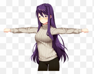 T - Doki Doki Yuri Ddlc Png,T Pose Png