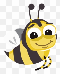 Bee Cartoon Bug - Abeja Animada Formato Png,Bee Transparent Background