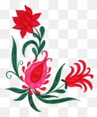Corner Flowers Transparent Png - Designs