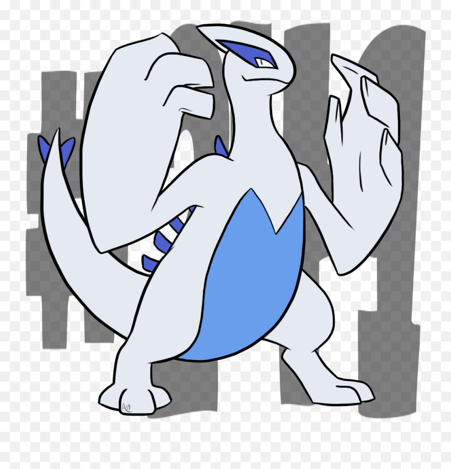 Daily Pokemon 249 - Lugia Pokemon Cartoon Png,Lugia Png