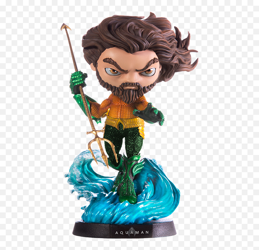 Dc Comics Aquaman Movie Mini Co Collectible Figure By Iron Studios - Aquaman Mini Co Png,Aquaman Transparent