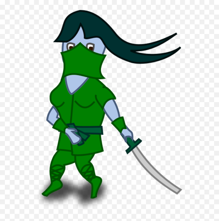 Ninja Holding Sword And Covering His Face - Ninja Clip Art Ninja Clip Art Png,Ninja Face Png